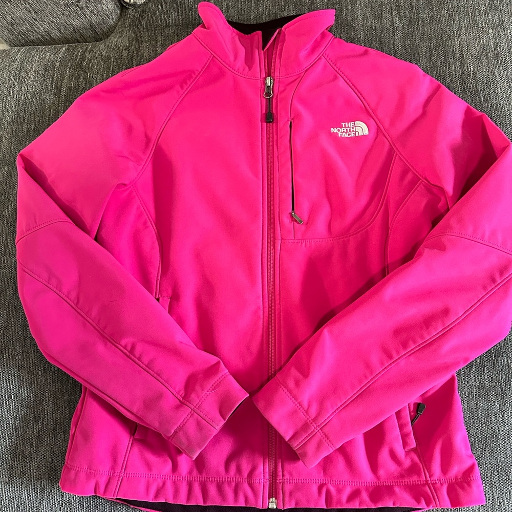 Bright Pink North Face Soft Shell Jacket. Lightly… - image 1